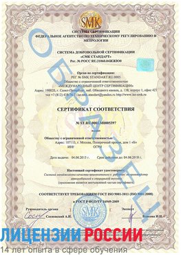 Образец сертификата соответствия Углич Сертификат ISO/TS 16949